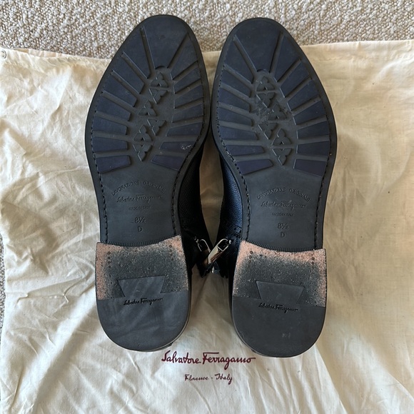 Salvatore Ferragamo black leather boots. Worn twice. Made in Italy. - Picture 8 of 9